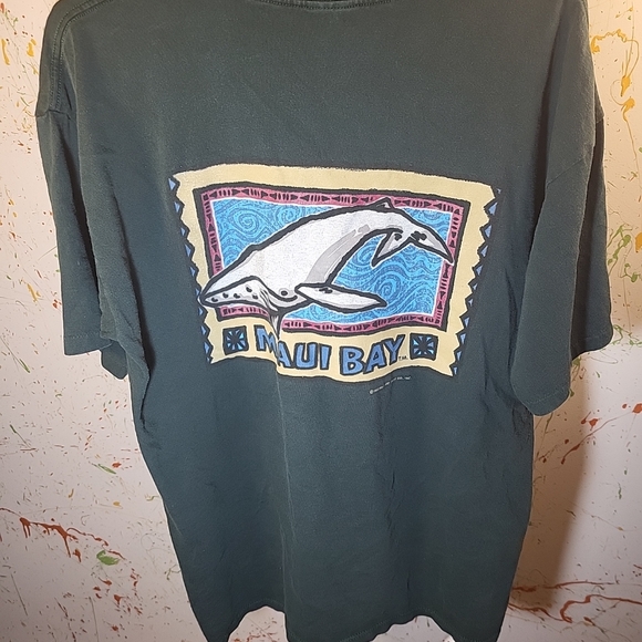 Vintage Single Stiche 1993 Maui Bay T-shirt Size L - Picture 3 of 6
